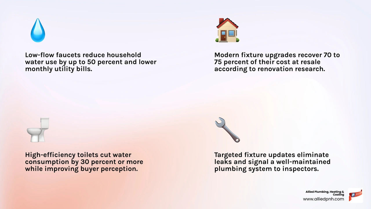 infographic showing fixture upgrade types, functional benefits, and resale value recovery percentages infographic infographic showing fixture upgrade types, functional benefits, and resale value recovery percentages infographic