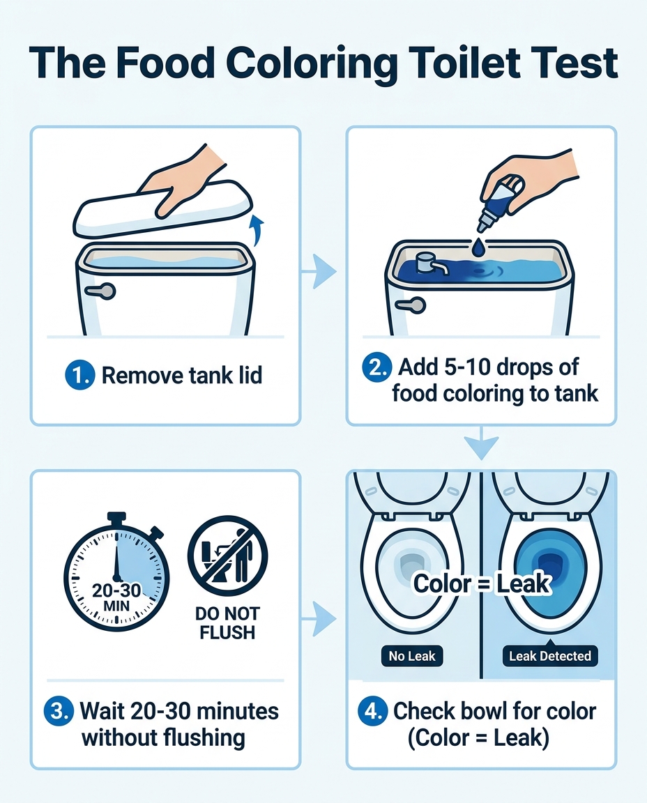 The Food Coloring Toilet Test
