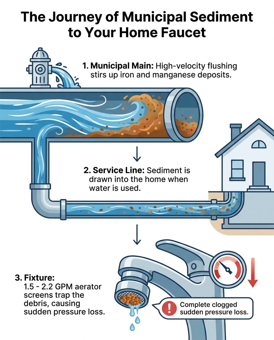 The Journey of Municipal Sediment to Your Home Faucet