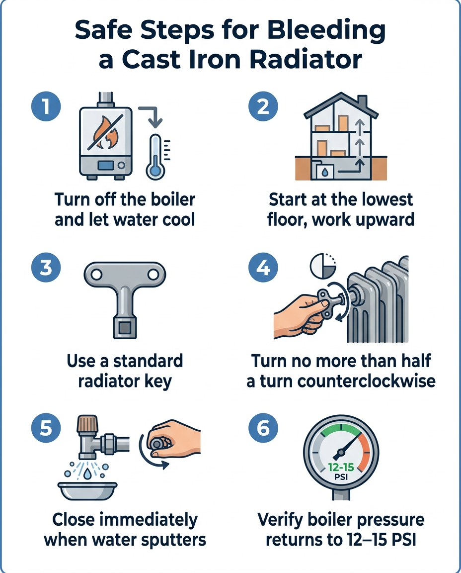 Safe Steps for Bleeding a Cast Iron Radiator
