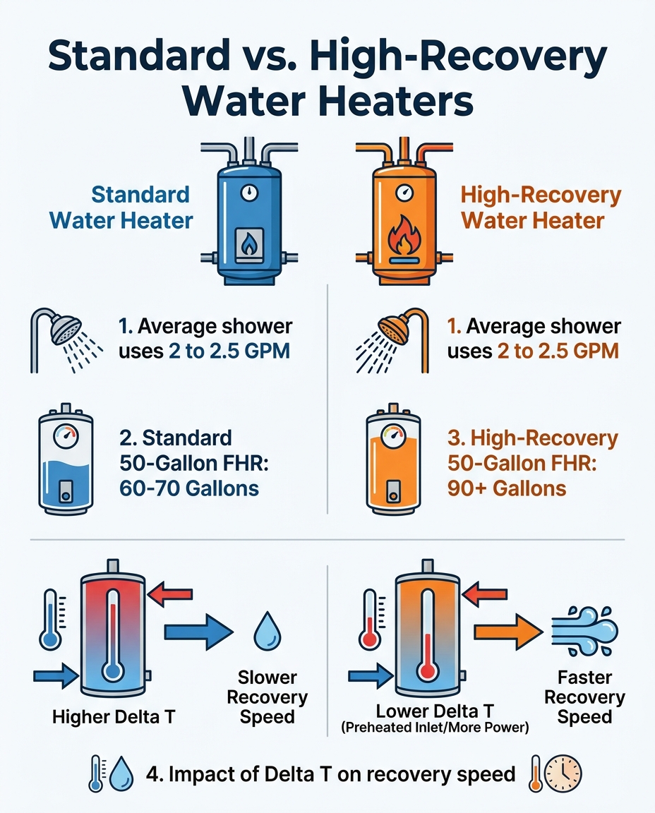 Standard vs. High-Recovery Water Heaters