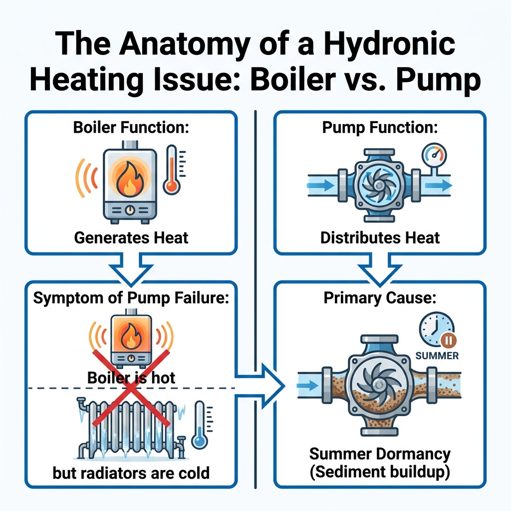 The Anatomy of a Hydronic Heating Issue: Boiler vs. Pump