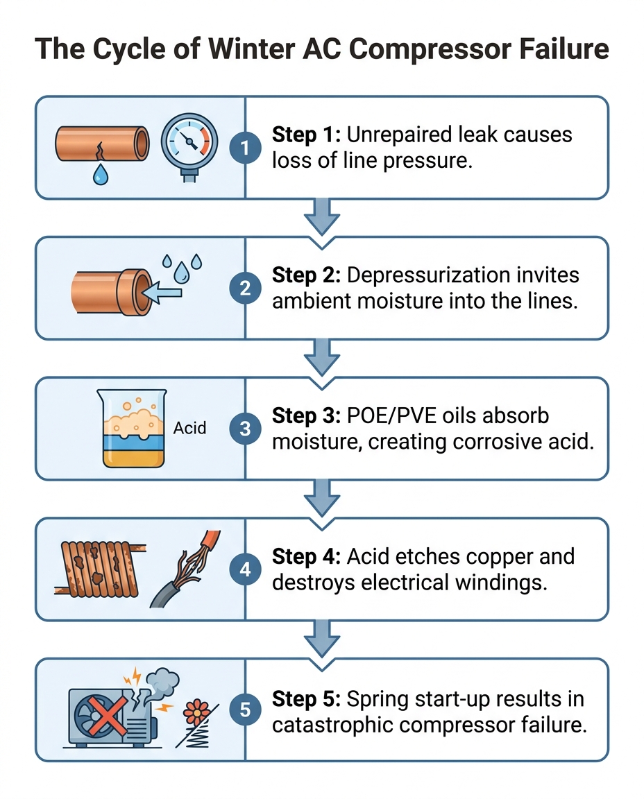 The Cycle of Winter AC Compressor Failure
