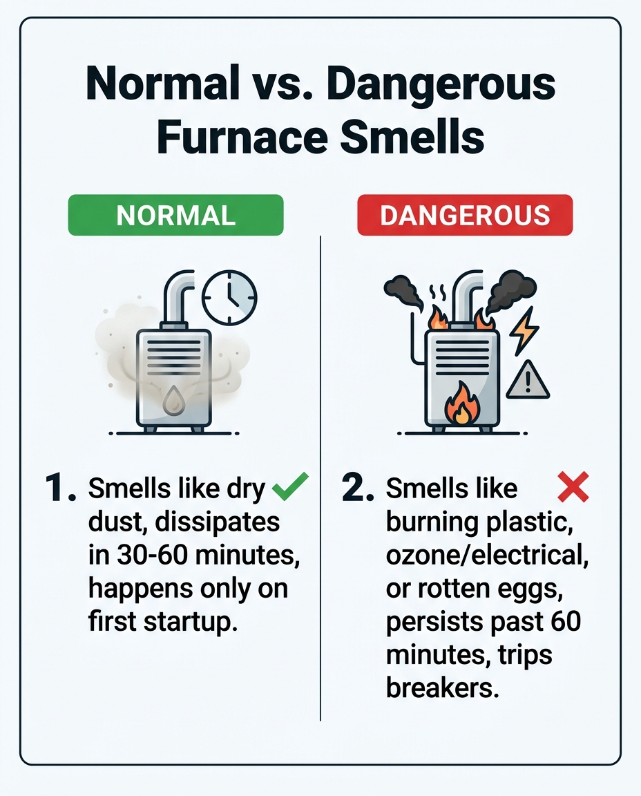 Normal vs. Dangerous Furnace Smells