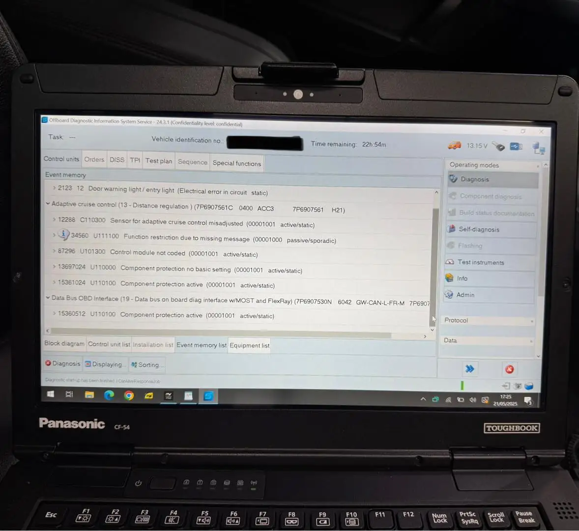 2015 VW Touareg Coding and Radar Calibration in Bristol