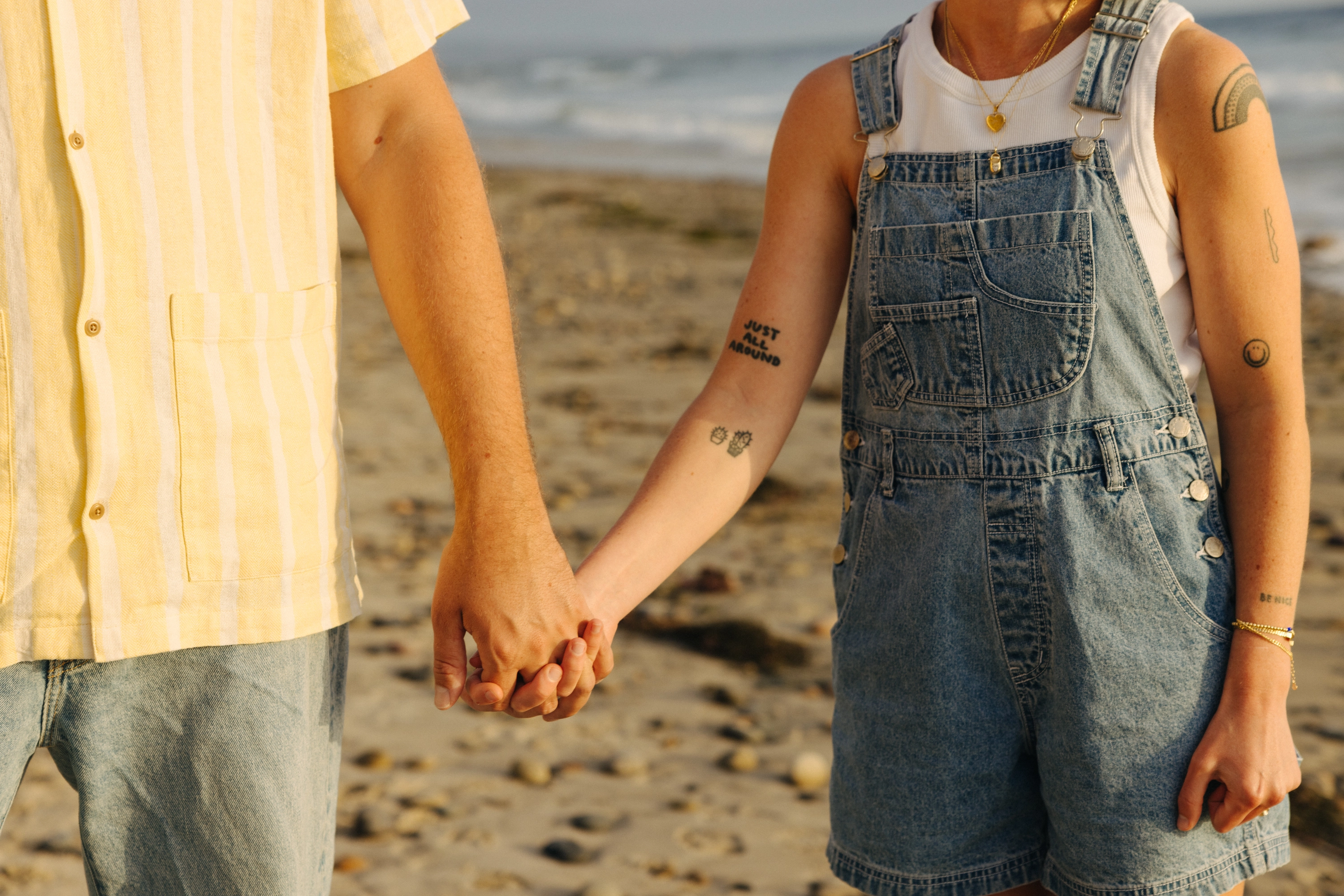 Holding hands