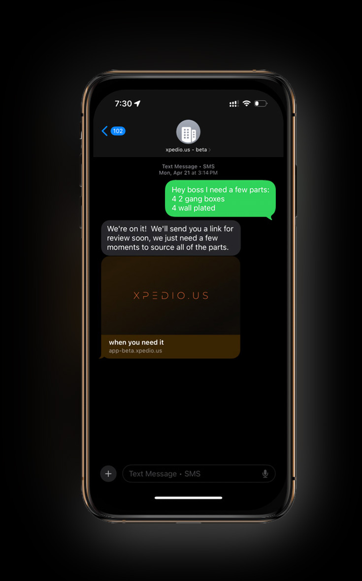 image of ongoing project (for a general contractor)