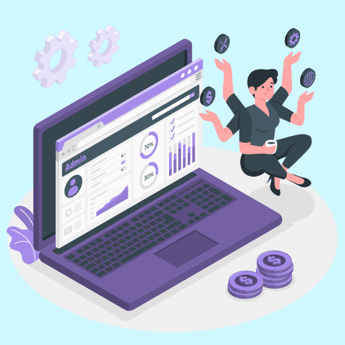 An admin panel