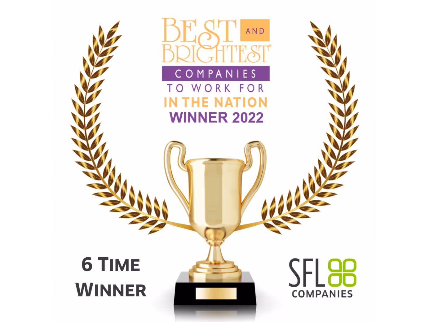 SFL Companies is a 6-Time Winner of the Best & Brightest Companies to Work For in the Nation®