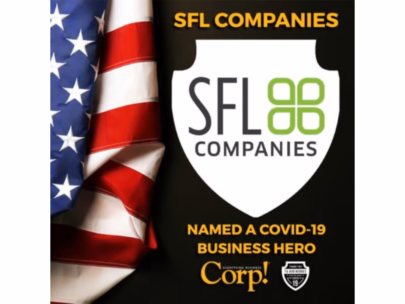 SFL Companies Named a COVID-19 Business Hero