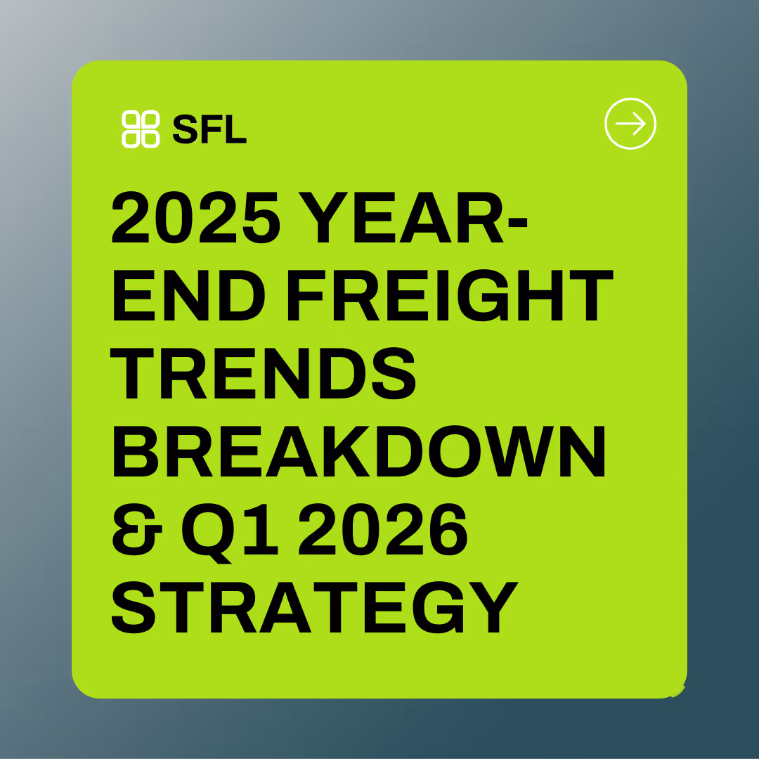 2025 Year End Freight Trends and How to Prepare for Q1 2026