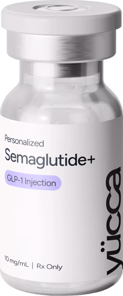 Personalized Semaglutide+ GLP-1 injection vial 10mg/mL by Yucca Health