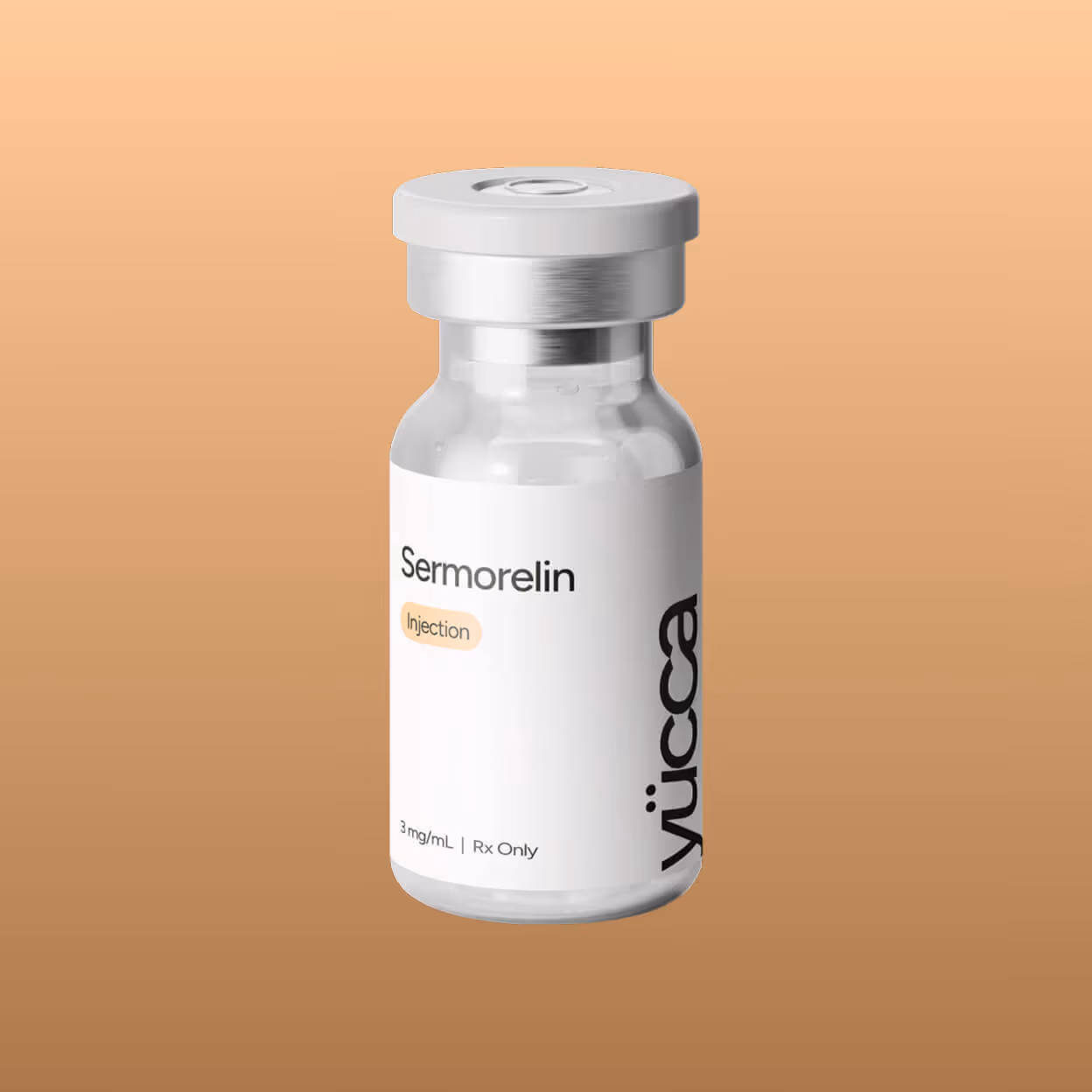 Sermorelin peptide injection vial for muscle recovery — Yucca Health treatment