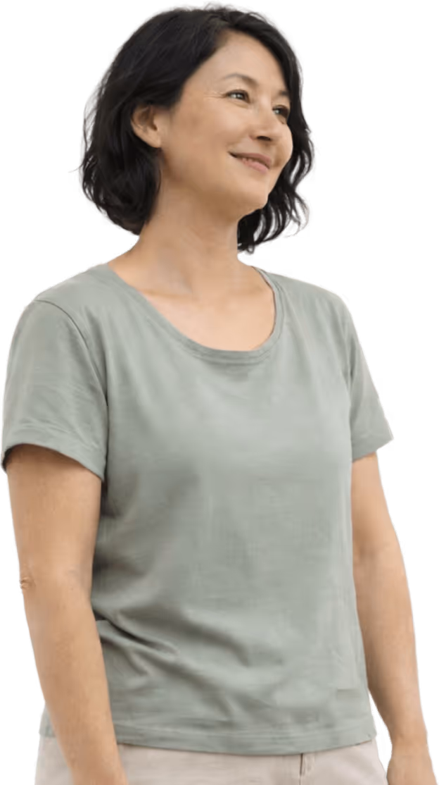 Woman experiencing healthy aging benefits with NAD+ therapy — Yucca Health