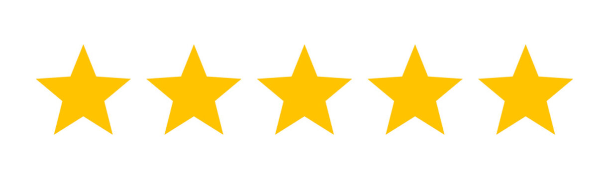 5 star testimonial (image of 5 stars)
