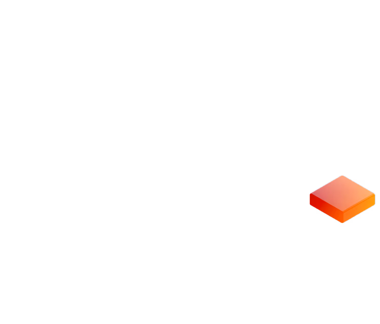 Cube Smaller Orange