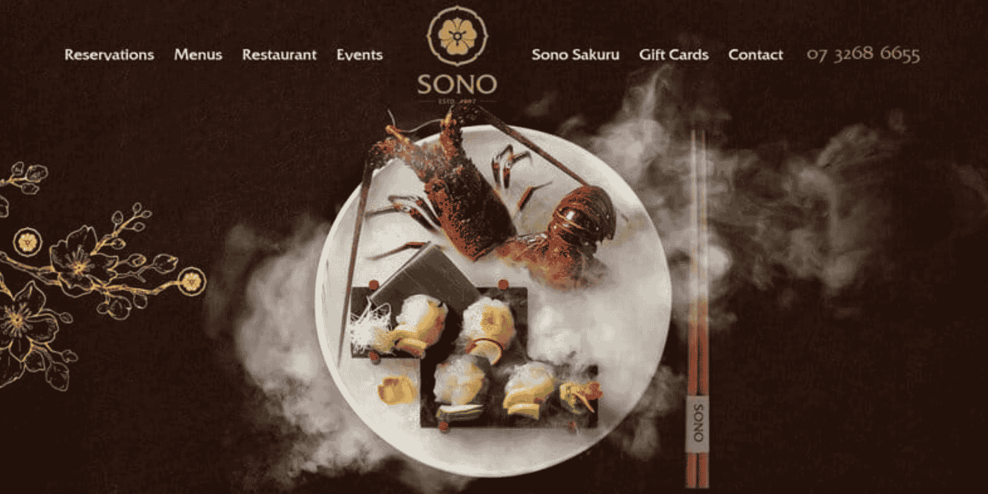 restaurant home page 