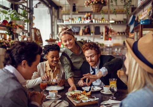 class with man teaching