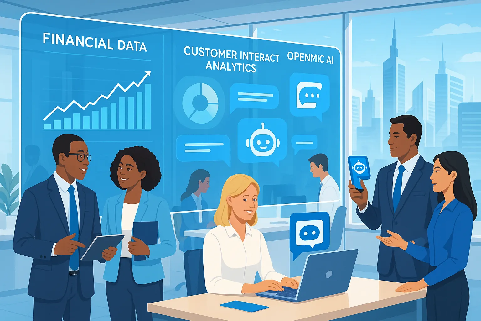 OpenMic AI transforming financial services with AI-powered customer interaction automation and compliance by 2025.