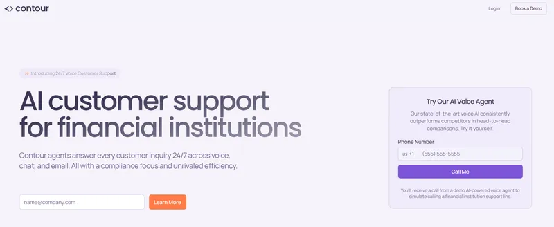 Contour – AI Voice for Banking Support