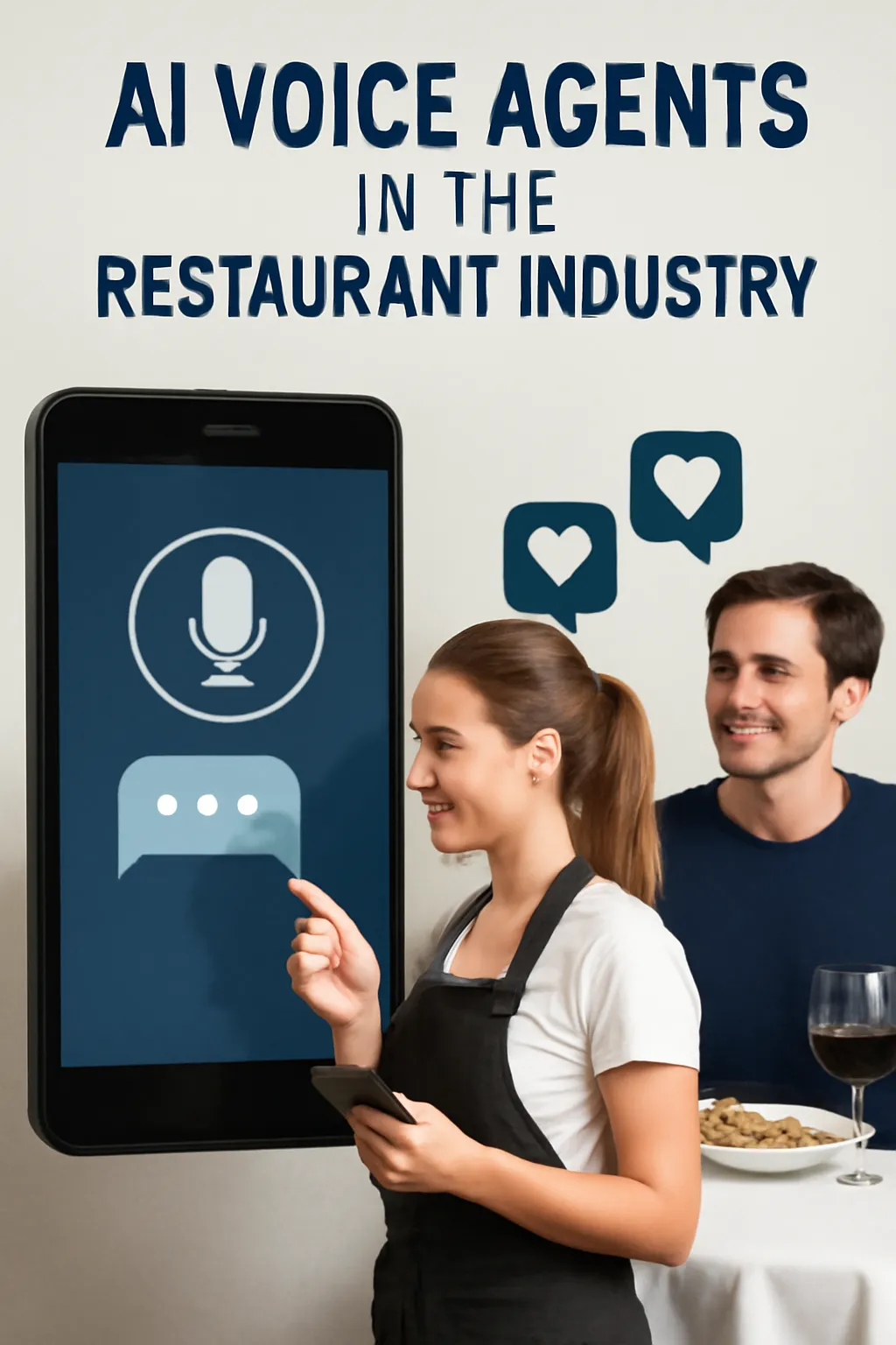 OpenMIC AI Voice Agents assisting restaurant staff by handling reservations, customer inquiries, and personalized menu recommendations, streamlining operations in 2025.