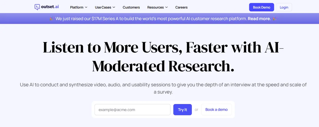 Outset is an AI-driven platform
