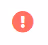 Red circle with a white exclamation mark inside indicating an alert or warning.