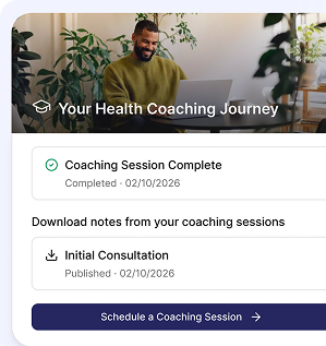 Integrated human support app screen