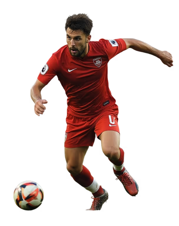 Section Hero Image player playing football