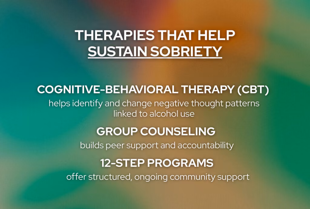 Which Therapies Help Sustain Sobriety?