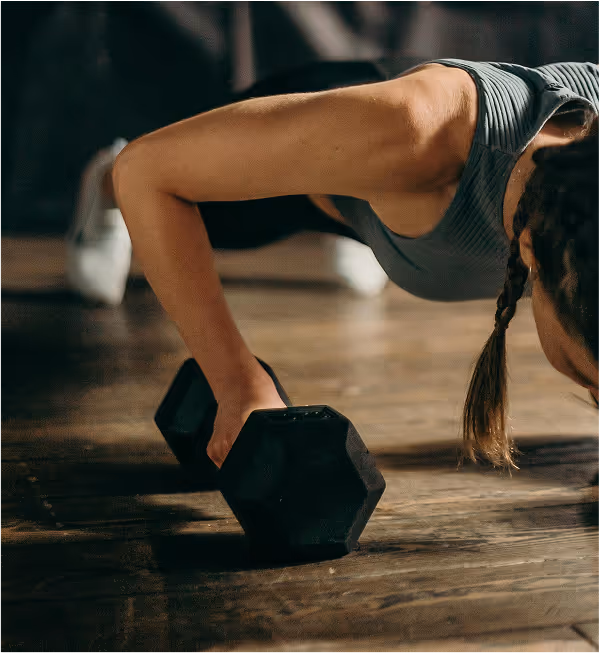 Woaman working out