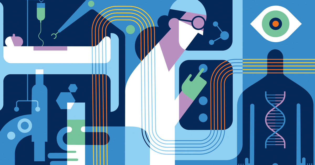 Illustration of a researcher.