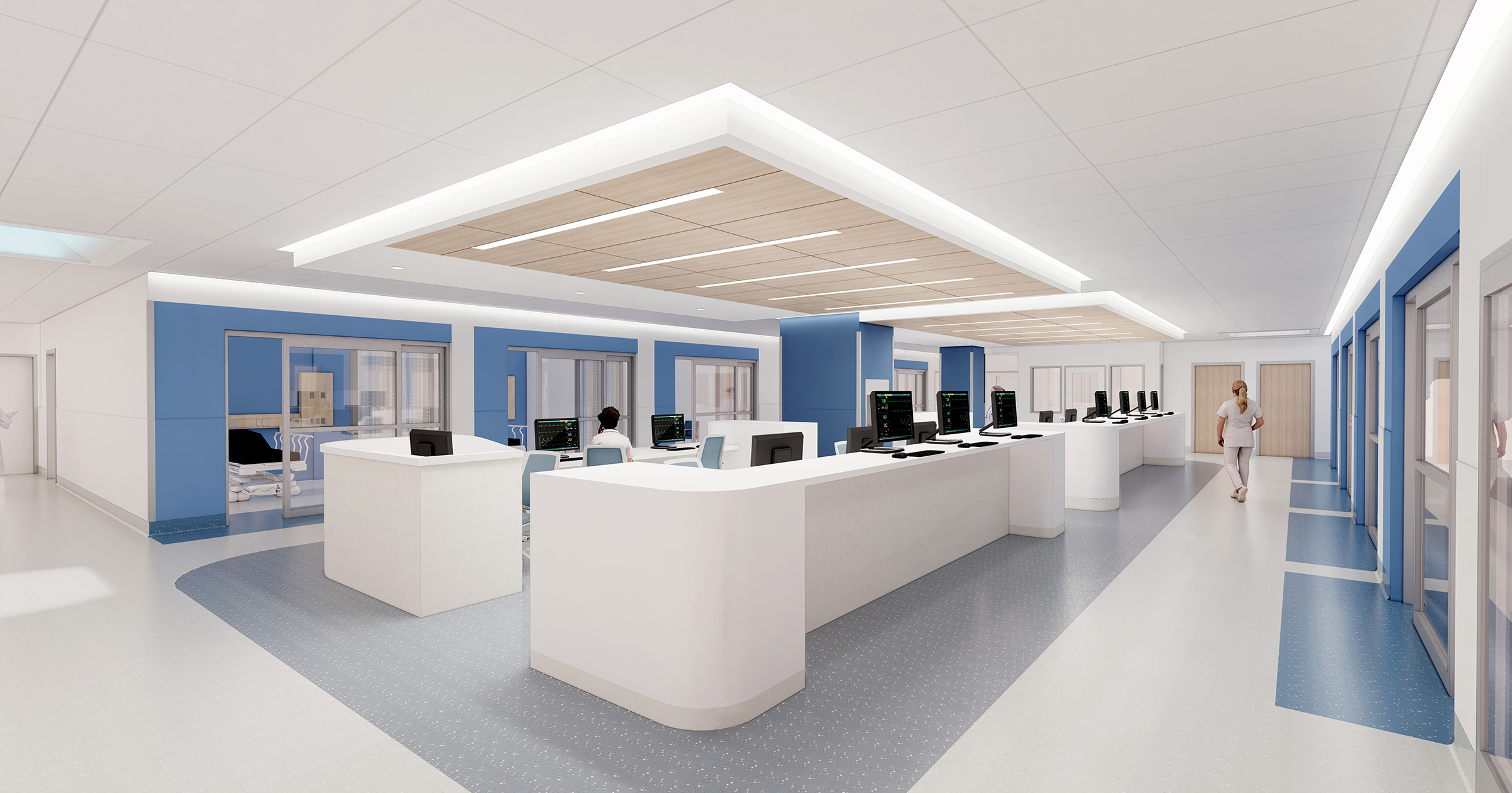 Emergency Department expansion, interior rendering