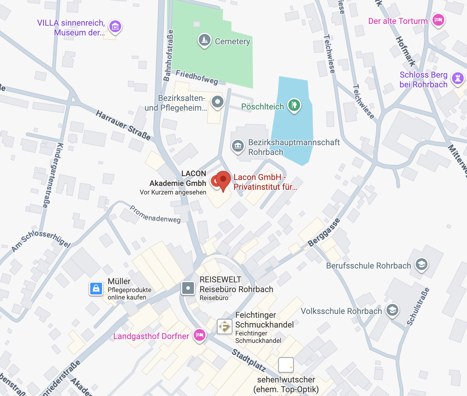 Google Maps Eintrag von LACON Österreich