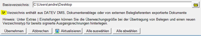 DATEV XML Schnittstelle online DATEV Belegtransfer