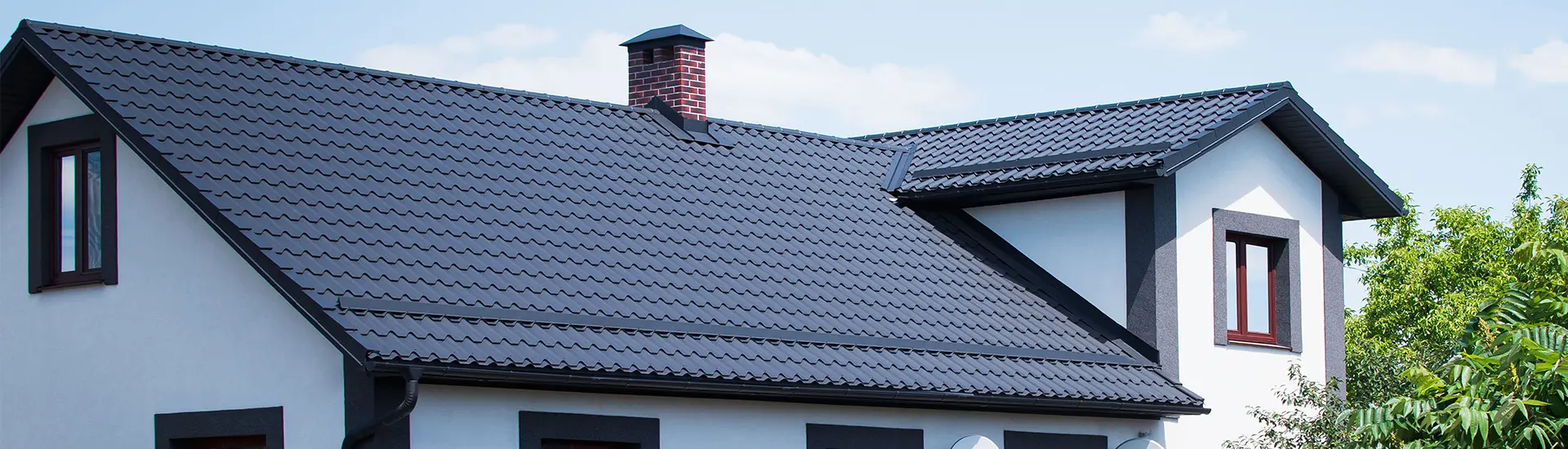 home with beautiful roof