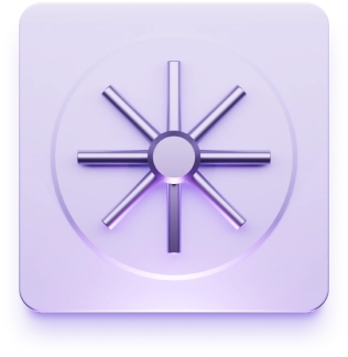 a 3D visual of a stylizes safe box
