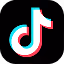 TikTok app logo with a stylized music note in black, white, blue, and red colors.