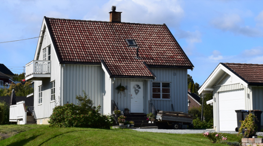Tilbygg på gammelt hus