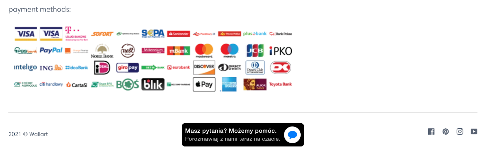 zrzut ekranu ze sklepu na Shopify, który pokazuje, jak zaprojektować stopkę, aby obniżyć liczbę porzuconych koszyków