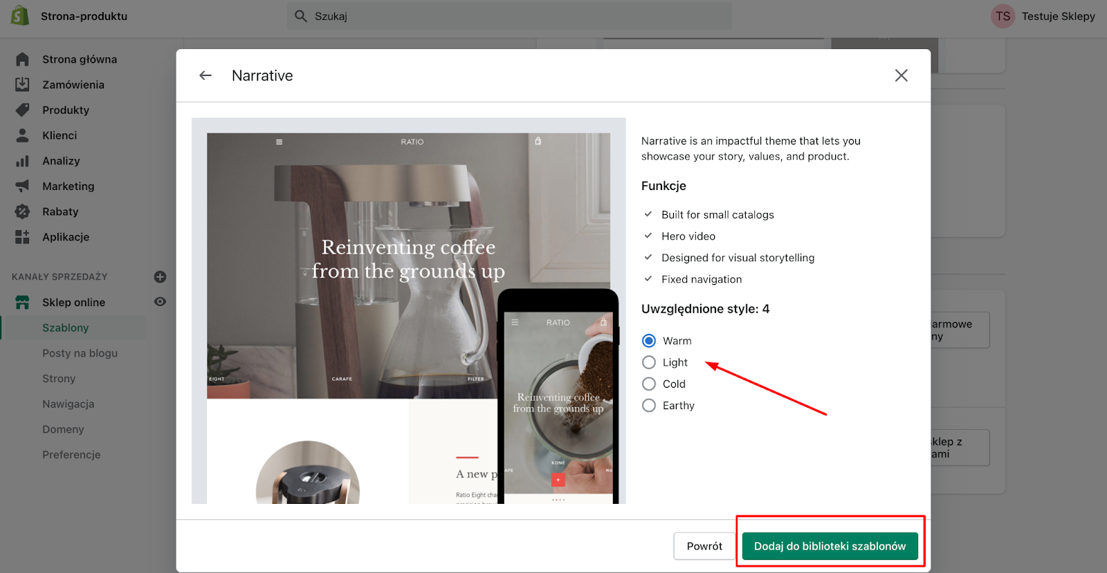 co możesz owiedzieć się o edycji szablonu shopify