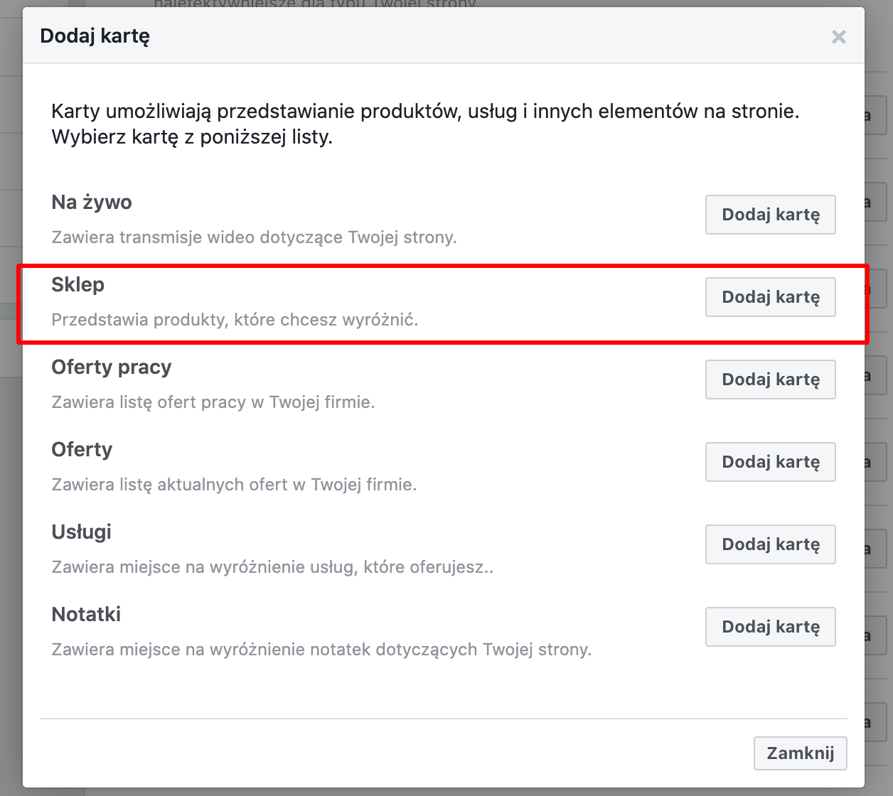 jak uruchomić sklep na facebooku?