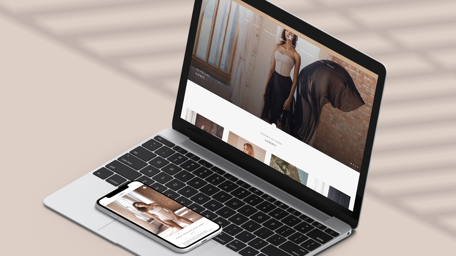 prezentacja projektu Shopify Just Beck