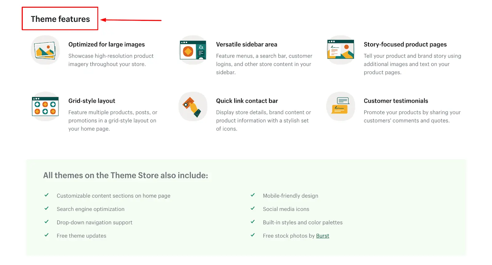 z podstrony szablonu dowiesz sie wiecej o szablonie shopify