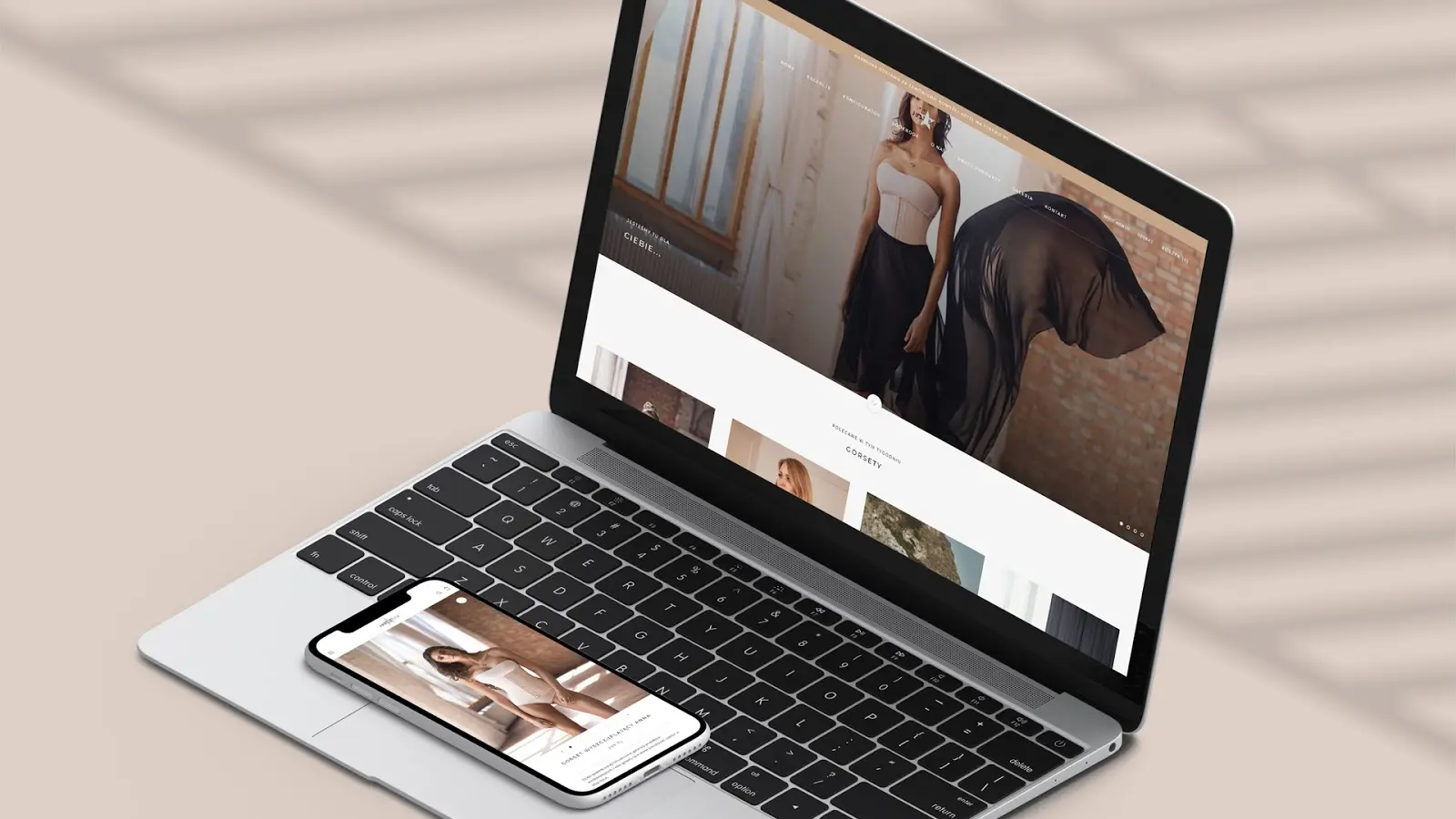 prezentacja projektu Shopify Just Beck
