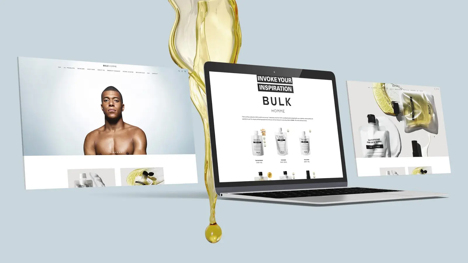 to projekt Shopify Bulk Homme widoki sklepu online