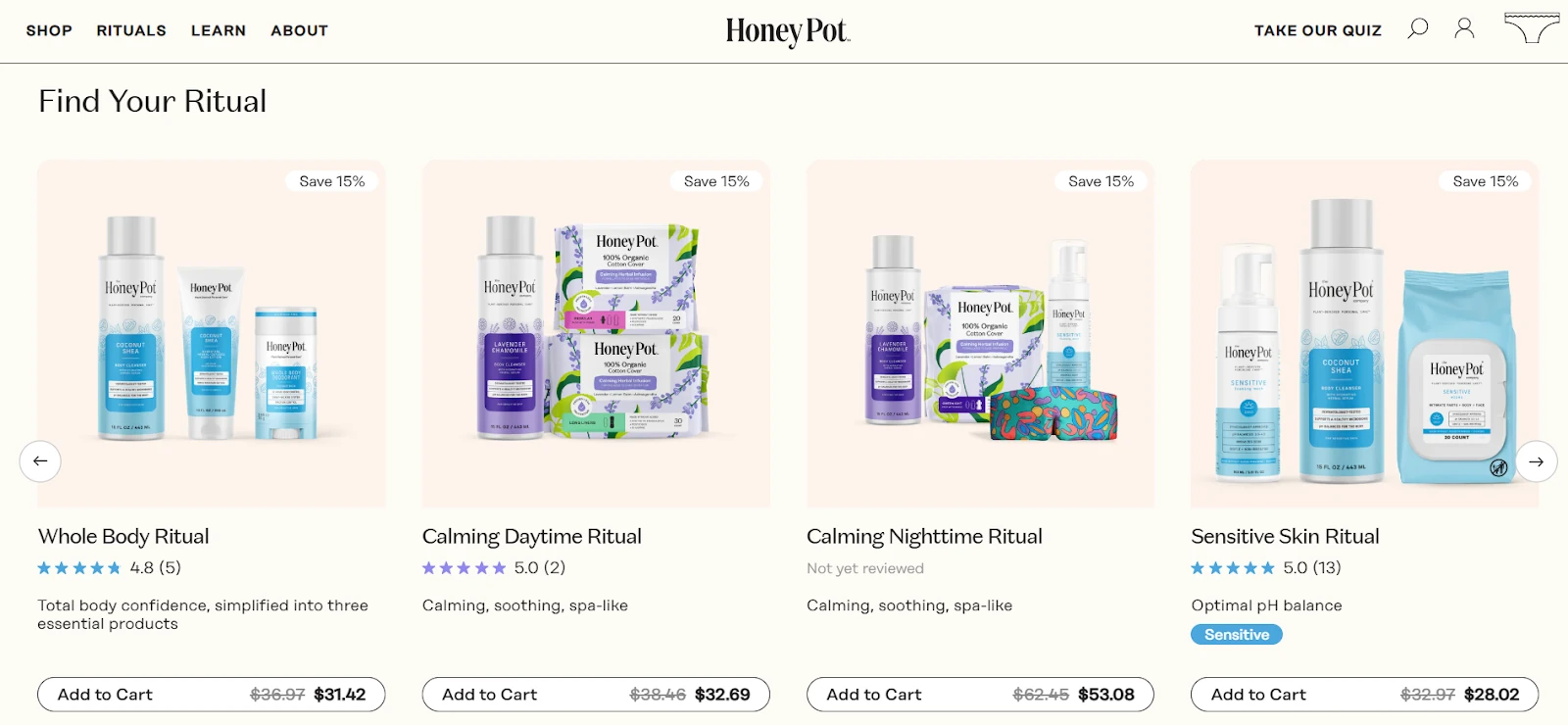 Best practices for UX‑friendly product categories pages - Honey Pot and social proof on the website