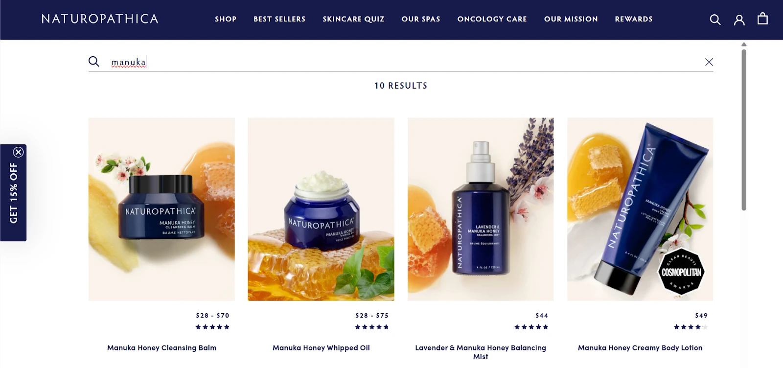 Build a user-friendly search bar with multiple products for easy product discovery in your online store - tip when you create product pages with key features and theme template, e.g. hair extensions, wireless headphones or manuka honey products cosmetics.