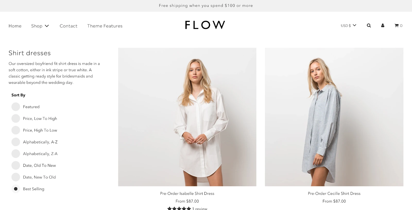 zdjęcie płatnego szablon shopify dla fashion - flow