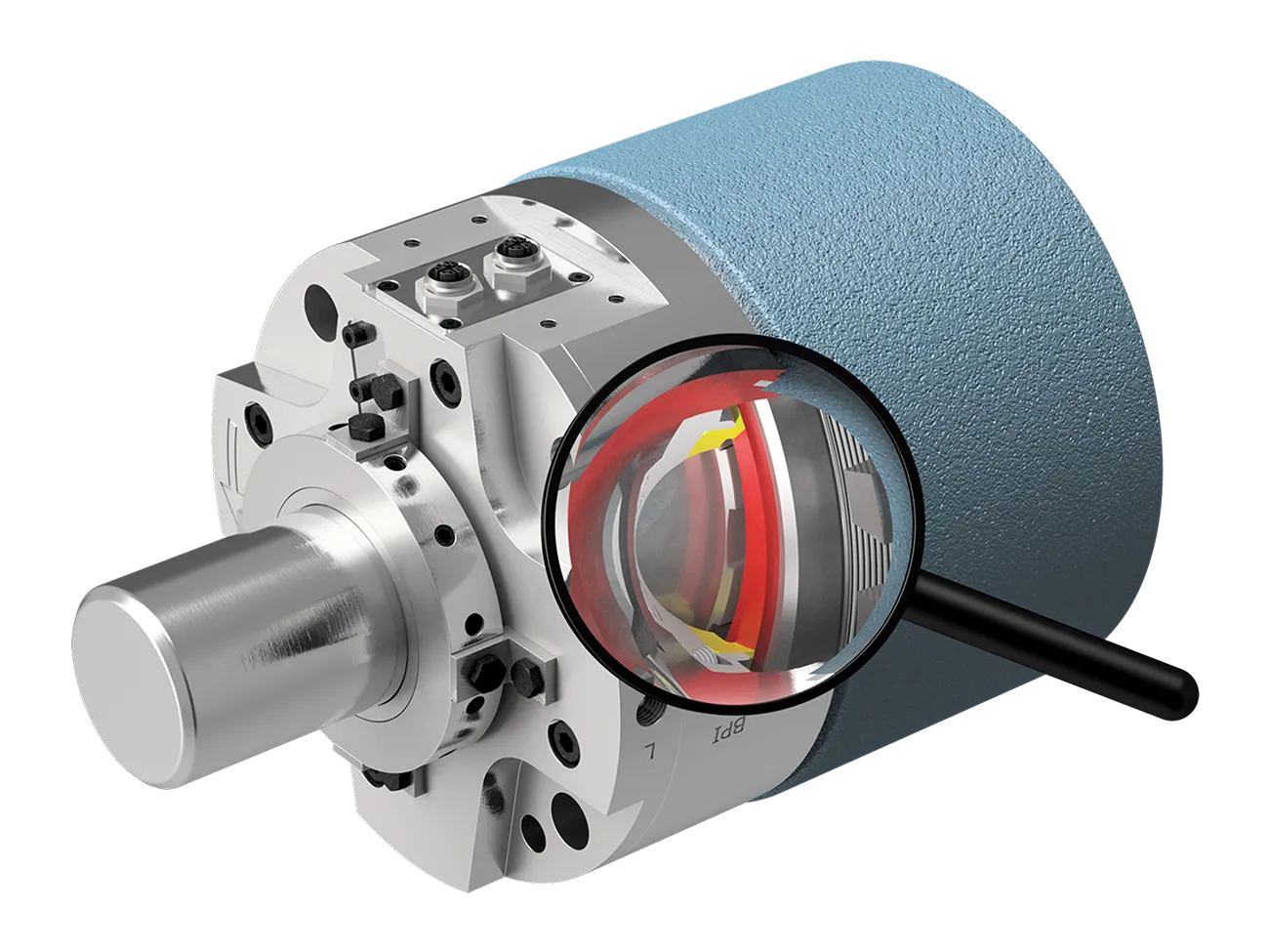 Blick ins Innere - Schmierzustand Maschinenteile